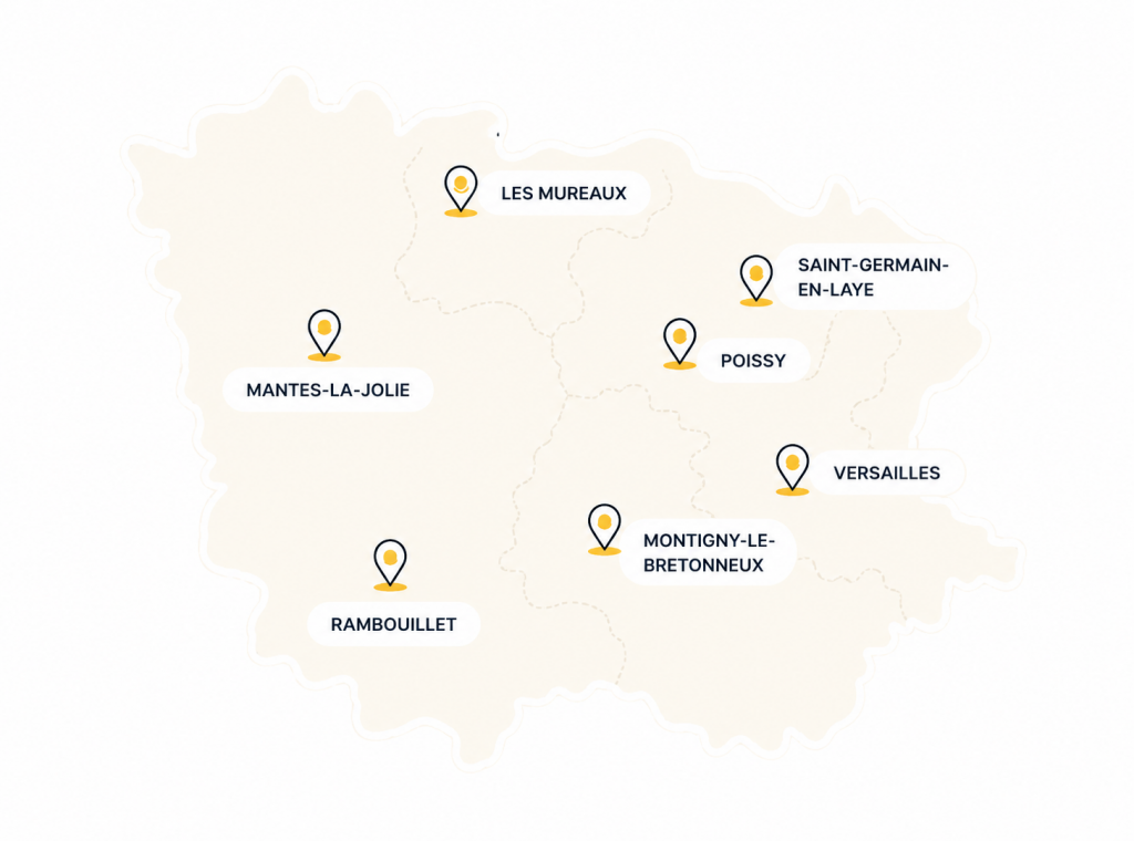 Carte des Yvelines